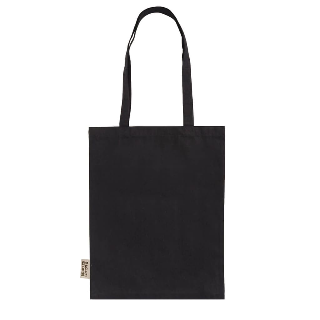 Black cotton tote bag sale